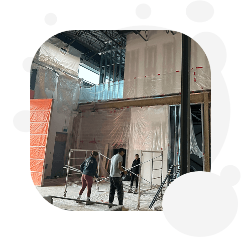 Commercial Buildings cementitious fireproofing​